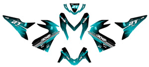 Dekor kit 50cc Yamaha Aerox / MBK Nitro 2013-2019 Siebte | Motorradaufkleber | 50cc Personalisierung | armysctv