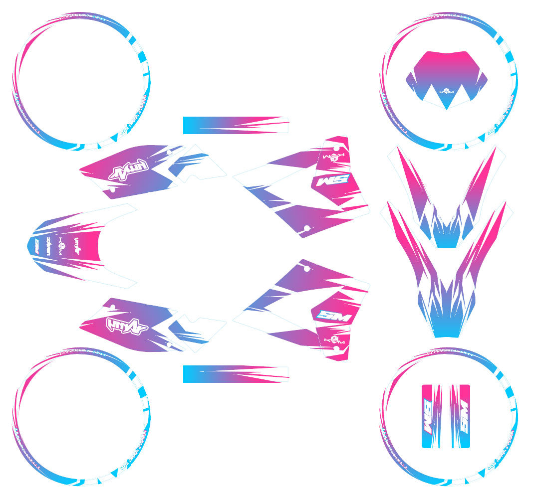 50cc Graphics kit CPI SMX 2005-2015 X-Fast