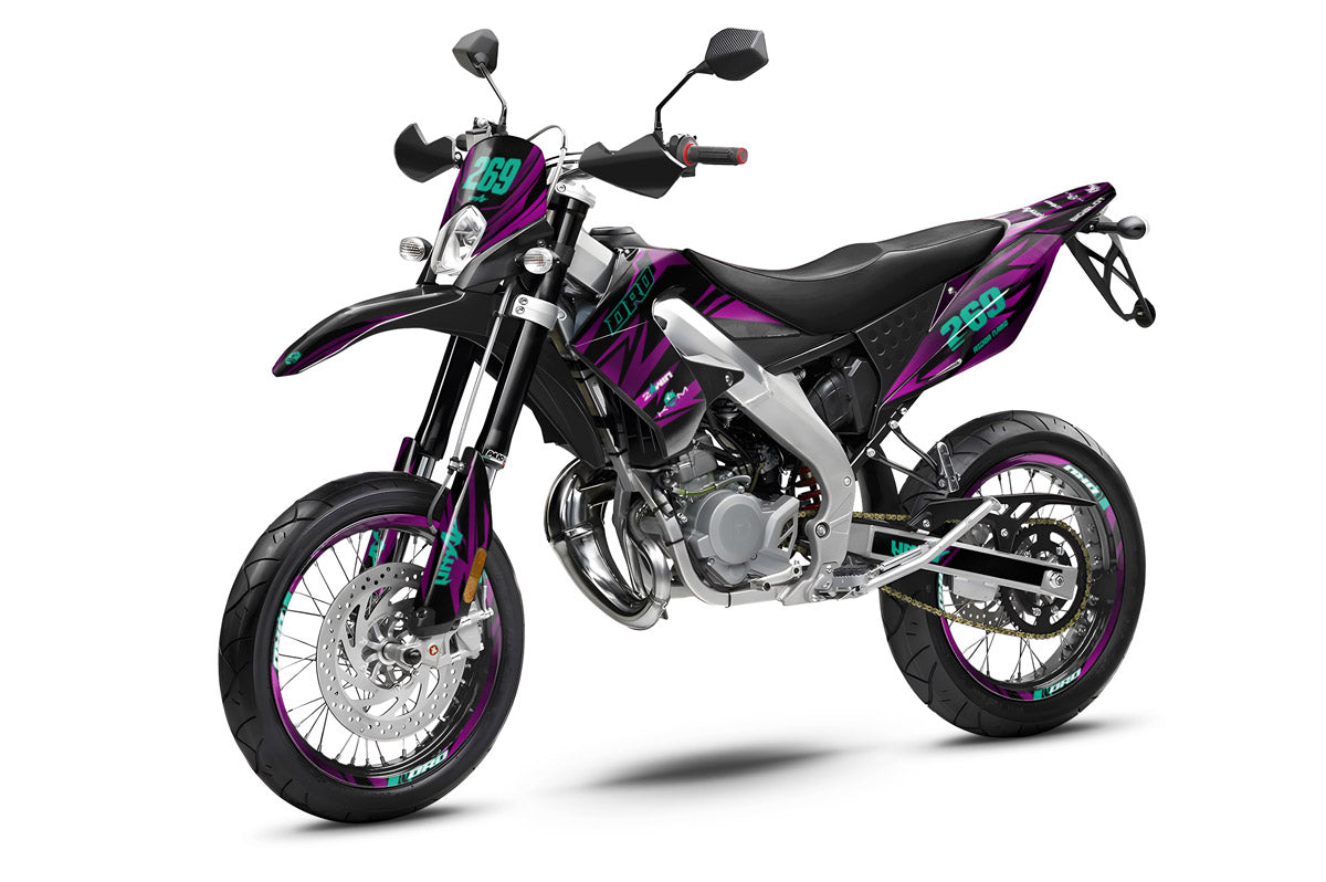 50cc Graphics kit Derbi DRD Pro Purple Rain
