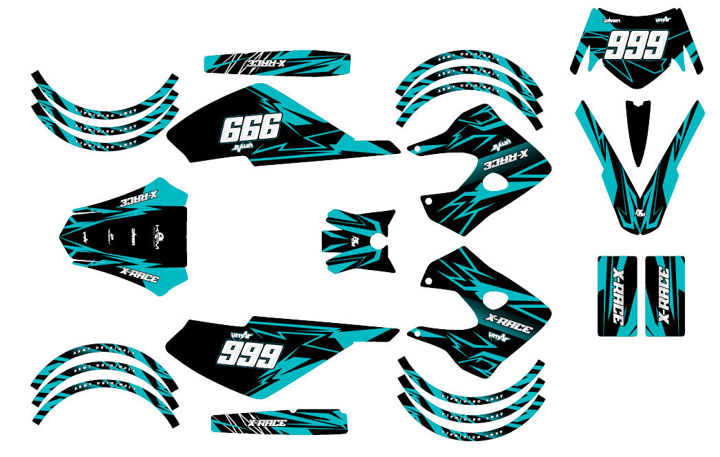 50cc Graphics kit Derbi Senda X-race/X-treme 2003-2009 Eighth