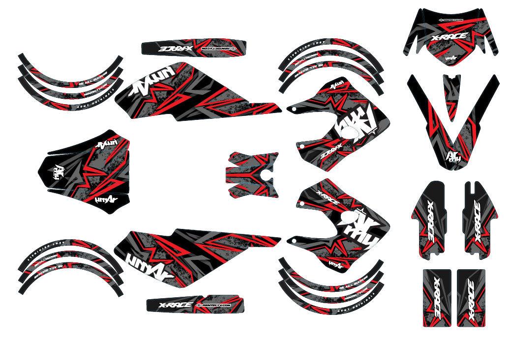 50cc Graphics kit Derbi Senda X-race/X-treme 2003-2009 Army Redrum