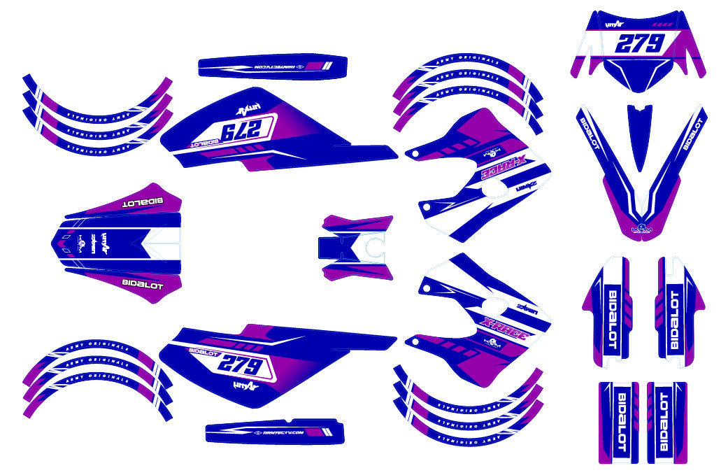 50cc Graphics kit Derbi Senda X-race/X-treme 2003-2009 Skynine