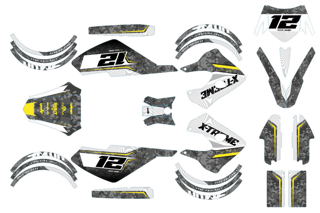 50cc Graphics kit Derbi Senda X-race/X-treme 2003-2009 Warfare
