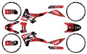 Kit pegatinas Fantic 50cc 2017-2022 Army Fox | pegatinas para moto | personalización 50cc | armysctv