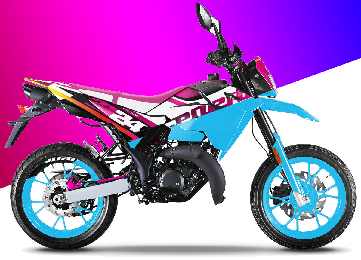 Kit pegatinas 100% personalizado Generic Trigger SM 50cc | pegatinas para moto | personalización 50cc | armysctv