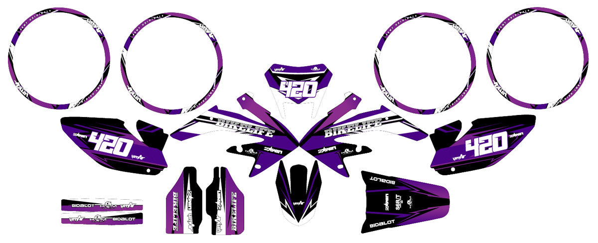 Graphics kit HM CRM 50 Skid Lilaks