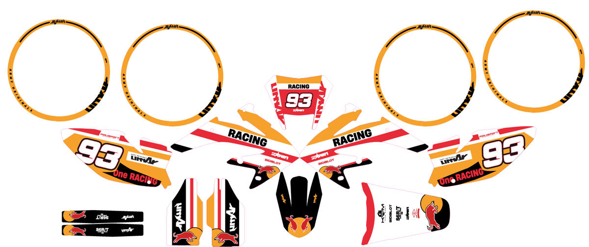 Graphics kit HM CRM 50 Sliding Repsol Racing