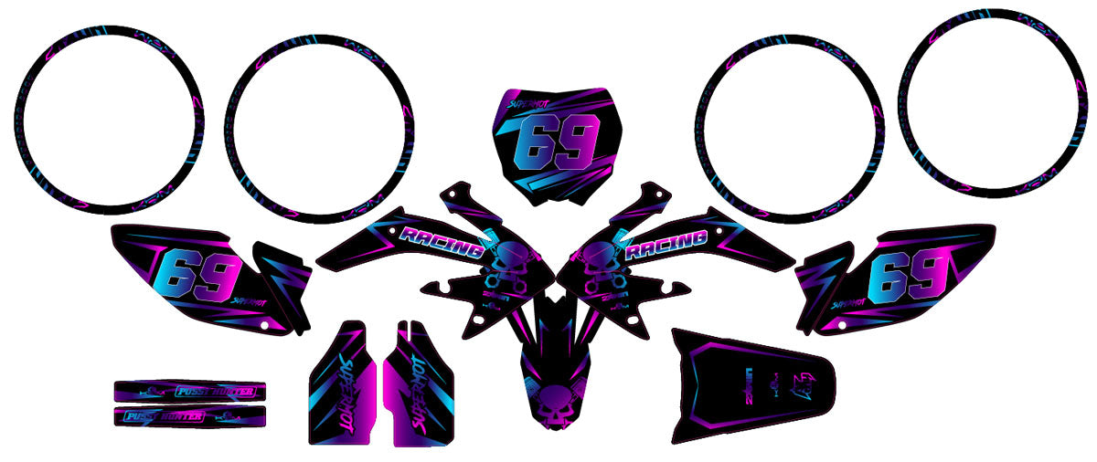 Kit pegatinas HM CRM 50 Derapage Army Splash