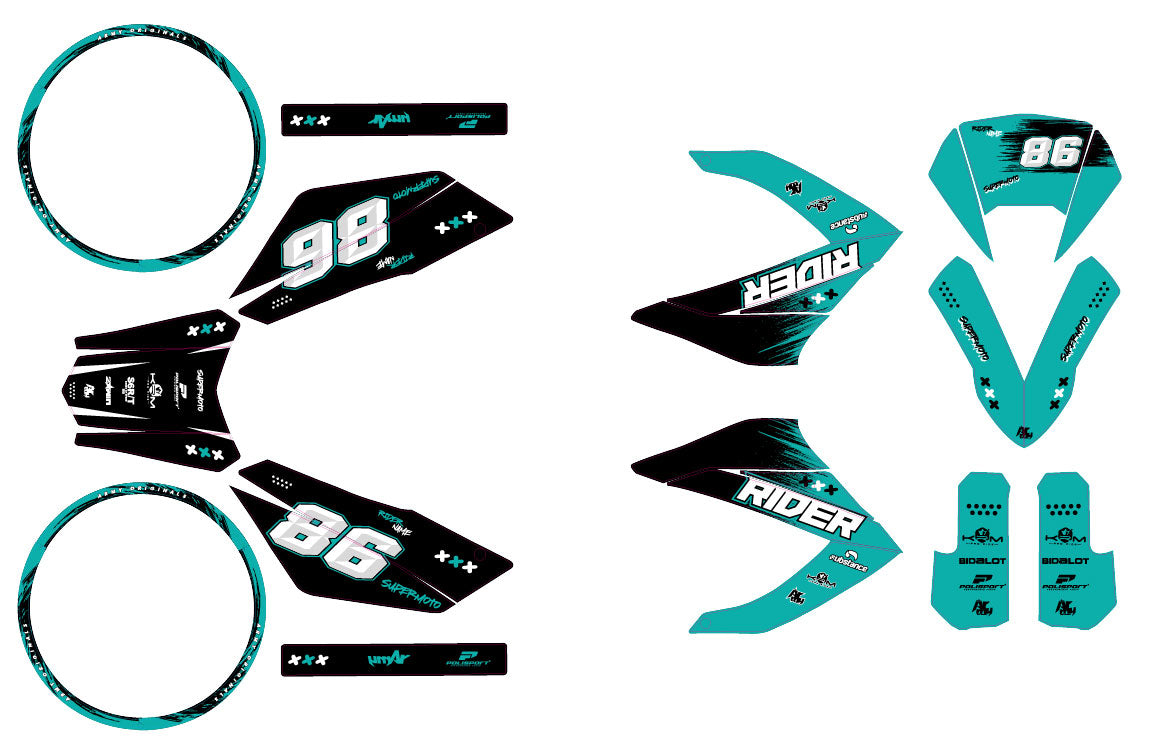 50cc Graphics kit Masai Razer 50 SM 2012-2025 Fast House