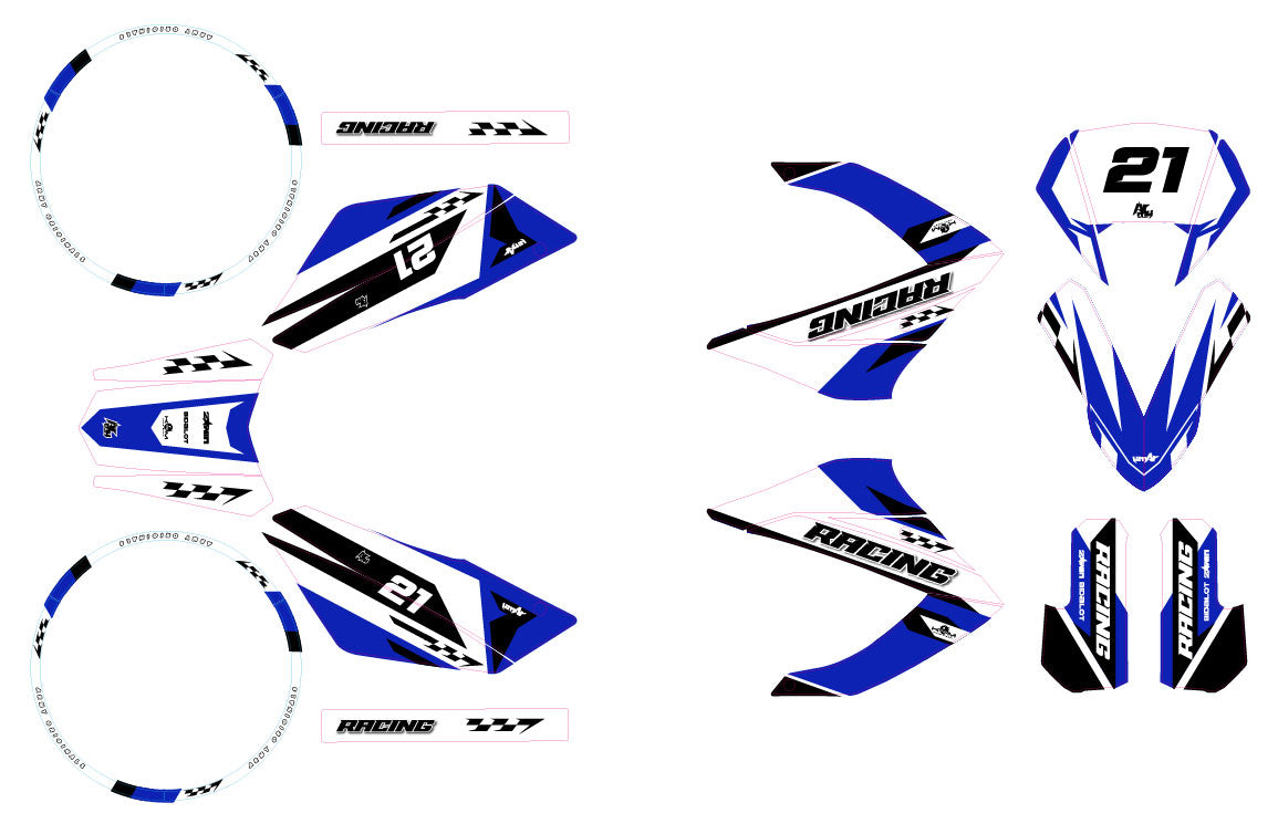 Kit pegatinas 50cc Masai Razer 2012-2025 Ejército Skarp