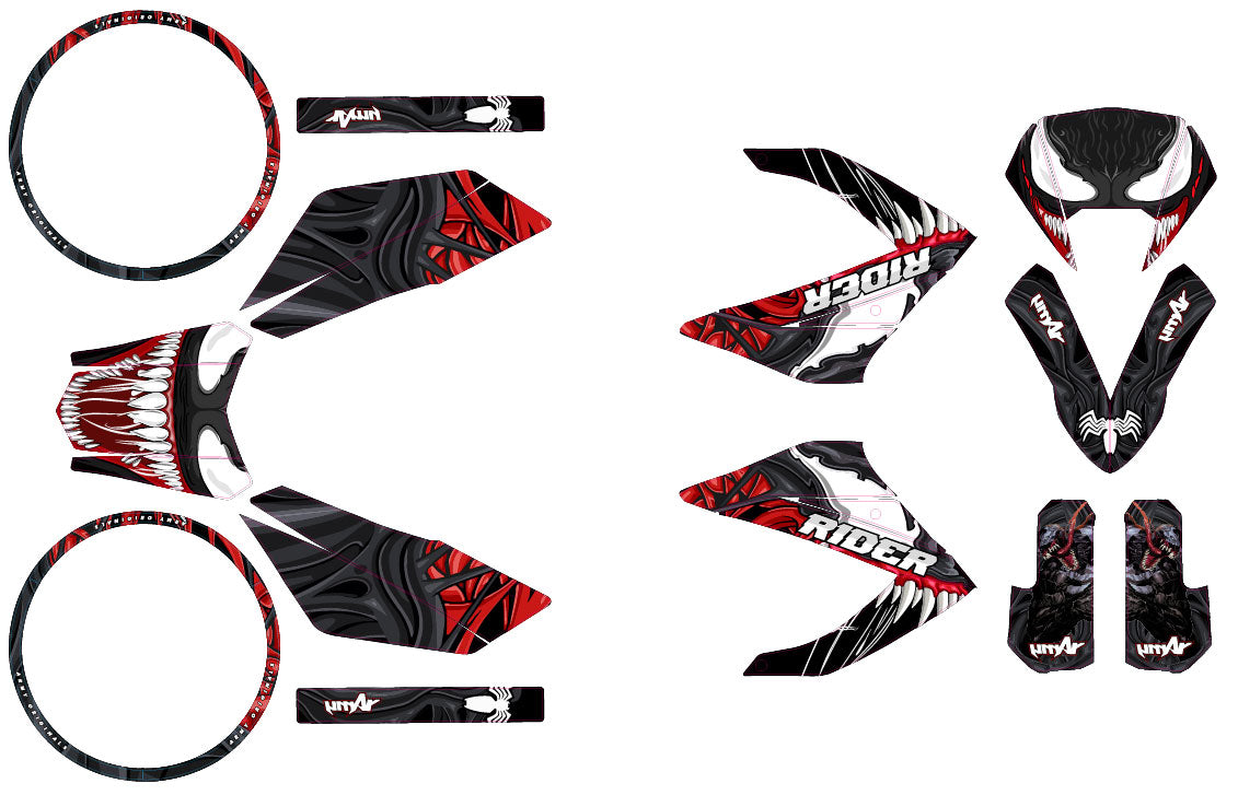 Kit pegatinas 50cc Masai Razer 2012-2025 Venom
