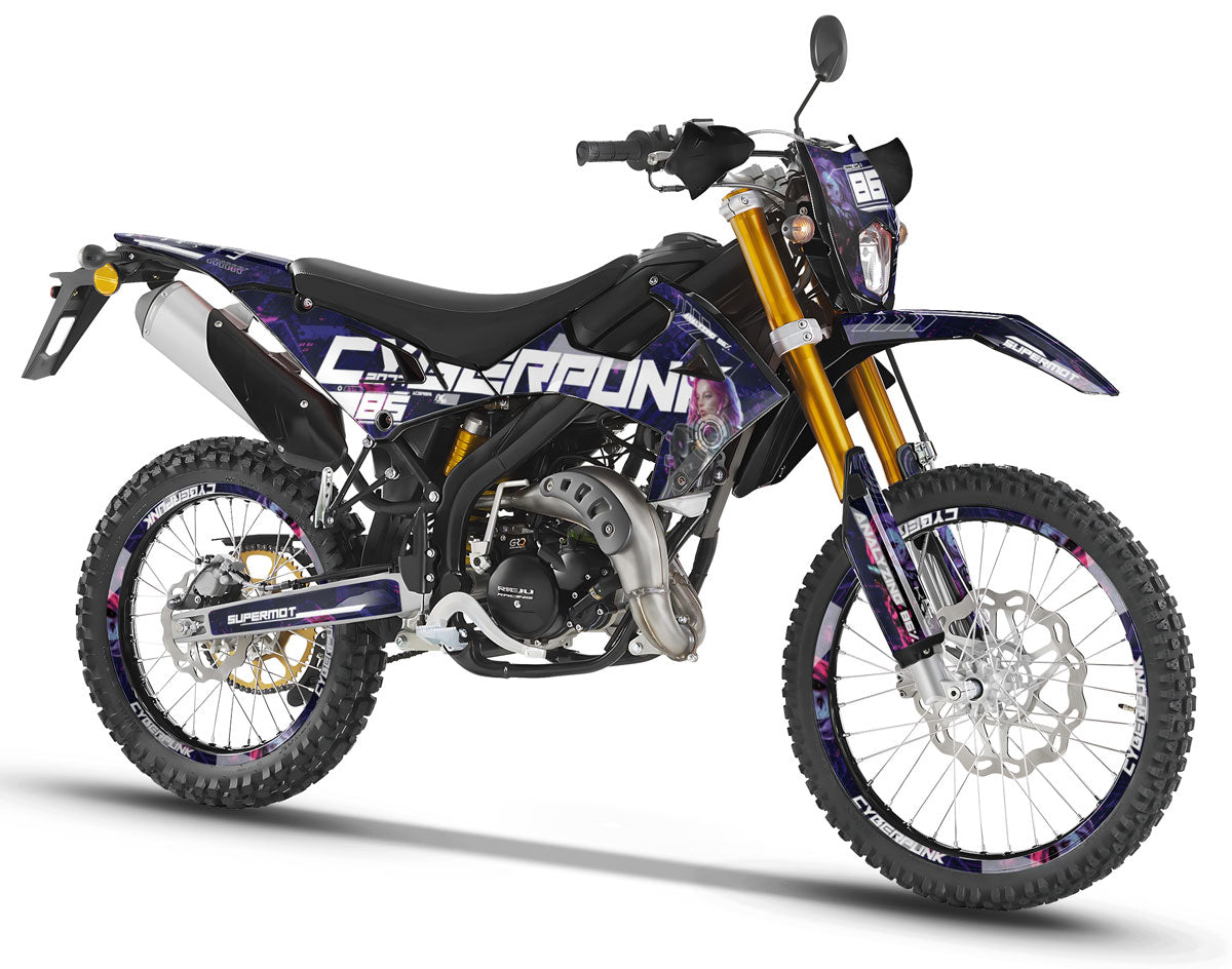Kit déco Rieju MRT Off-Road 50cc 2022-2025 Cyborg | autocollants moto | personnalisation 50cc | armysctv