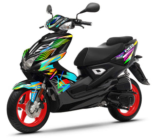 Dekor kit 50cc Yamaha Aerox / MBK Nitro 2013-2019 Four twenty | Motorradaufkleber | Personalisierung 50cc | armysctv