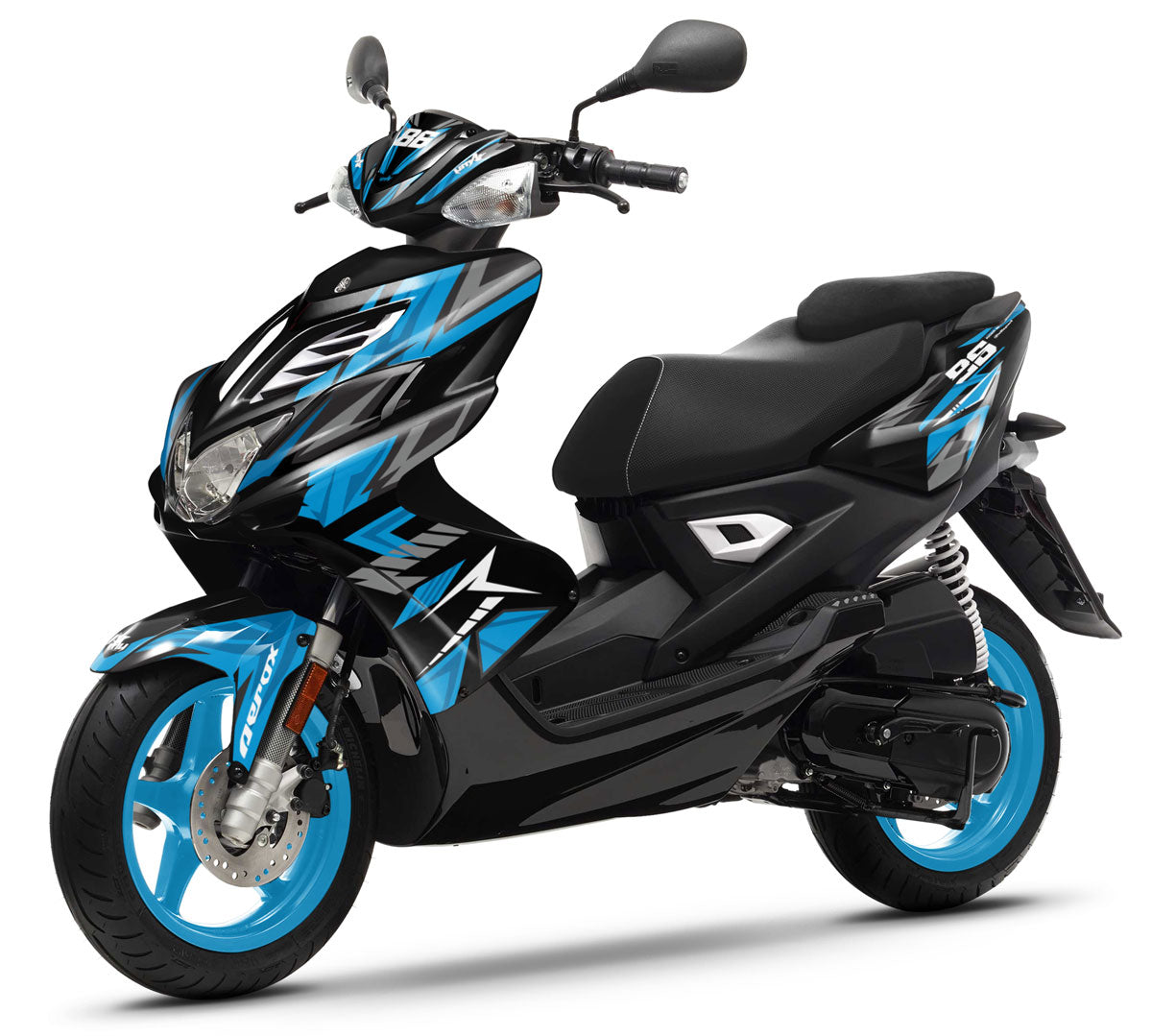 50cc Graphics kit Yamaha Aerox / MBK Nitro 2013-2019 Frost | motorcycle stickers | 50cc customization | armysctv
