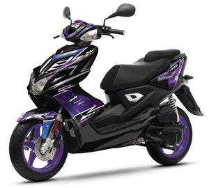 50cc Graphics kit Yamaha Aerox / MBK Nitro 2013-2019 Galaxy | motorcycle stickers | 50cc customization | armysctv