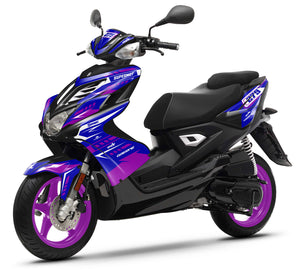 Kit pegatinas 50cc Yamaha Aerox / MBK Nitro 2013-2019 Ninesky | pegatinas para moto | personalización 50cc | armysctv