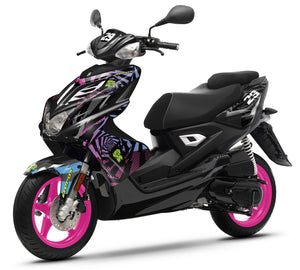 Kit pegatinas 50cc Yamaha Aerox / MBK Nitro 2013-2019 Remolino | pegatinas para moto | personalización 50cc | armysctv