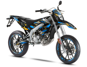 Aprilia 50 SX 2006-2017 Graphics kit Bleuz | motorcycle stickers | 50cc customization | armysctv