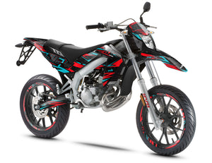 Aprilia 50 SX 2006-2017 Graphics kit Bleuz | motorcycle stickers | 50cc customization | armysctv