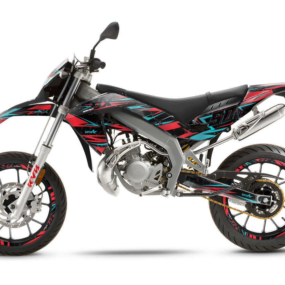 Kit pegatinas Aprilia 50 SX 2006-2017 Bleuz | pegatinas para moto | personalización 50cc | armysctv