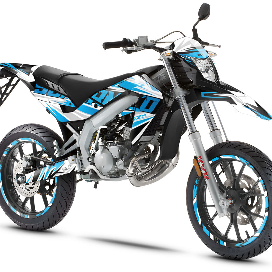 Kit pegatinas Aprilia 50 SX 2006-2017 Cortesía | pegatinas para moto | personalización 50cc | armysctv