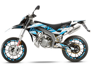 Aprilia 50 SX 2006-2017 Graphics kit Courtesy | motorcycle stickers | 50cc customization | armysctv