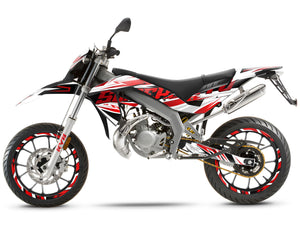 Aprilia 50 SX 2006-2017 Graphics kit Courtesy | motorcycle stickers | 50cc customization | armysctv