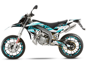 Aprilia 50 SX 2006-2017 Graphics kit Courtesy | motorcycle stickers | 50cc customization | armysctv