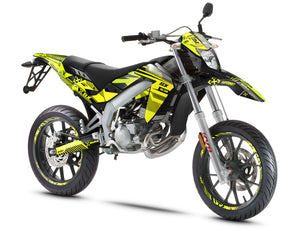 Kit pegatinas Aprilia 50 SX 2006-2017 Greenline | pegatinas para moto | personalización 50cc | armysctv