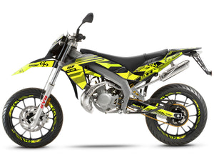Kit pegatinas Aprilia 50 SX 2006-2017 Greenline | pegatinas para moto | personalización 50cc | armysctv