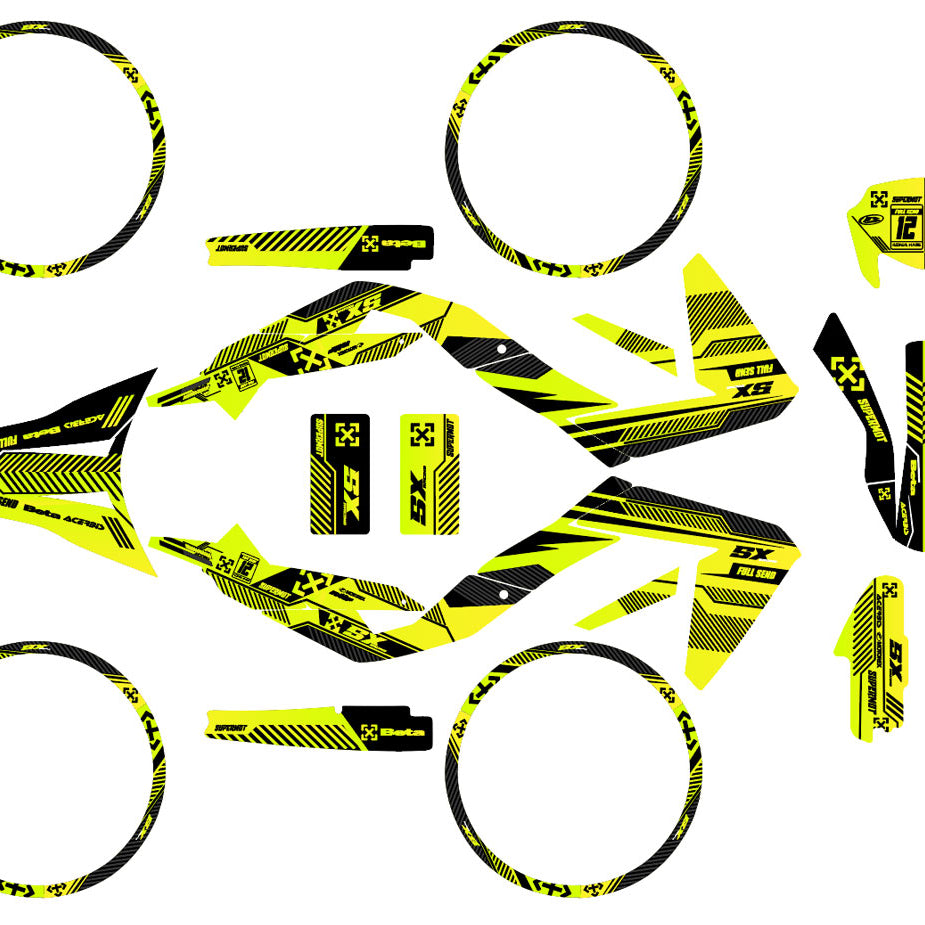 Kit pegatinas Aprilia 50 SX 2006-2017 Greenline | pegatinas para moto | personalización 50cc | armysctv