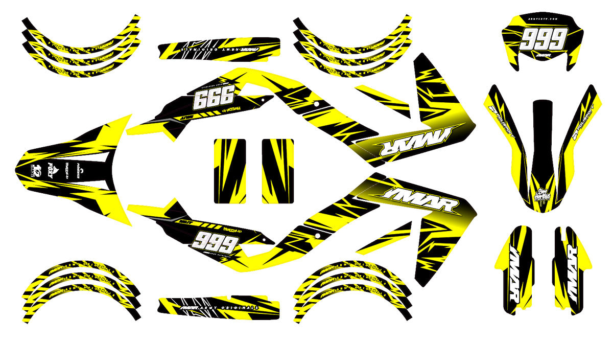 50cc Graphics kit Eighth - Compatible with Aprilia SX/RX 2006-2017