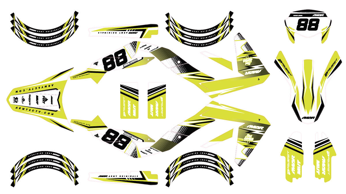 50cc Graphics kit Legacy - Compatible with Aprilia SX/RX 2006-2017