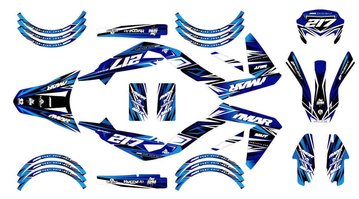 50cc Graphics kit Lilaks - Compatible with Aprilia SX/RX 2006-2017