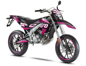 Dekor kit 50cc Magix - Kompatibel mit Aprilia SX/RX 2006-2017 für modernen Supermoto mit kühnem Design.