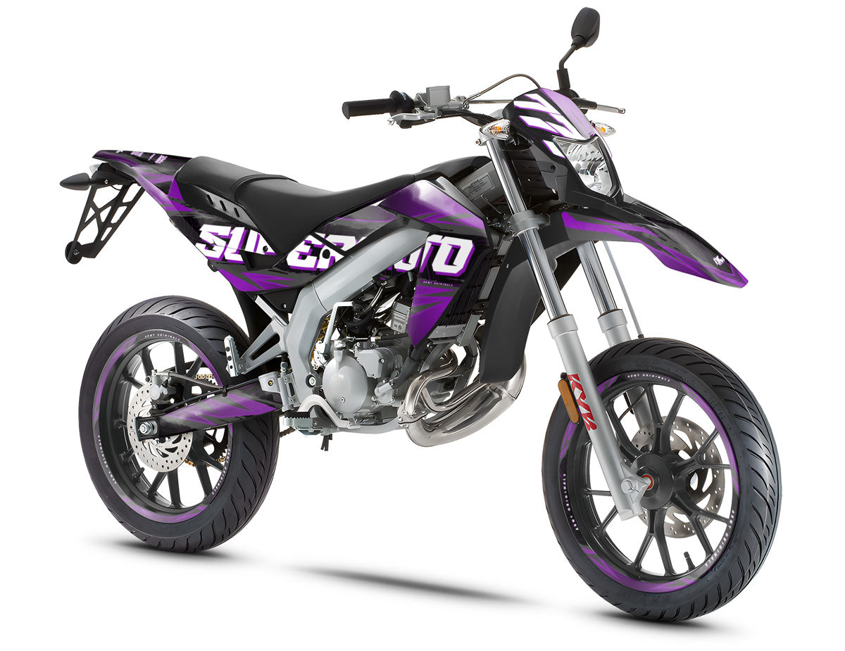 50cc Graphics kit Magix - Compatible with Aprilia SX/RX 2006-2017 on modern supermoto motorcycle.