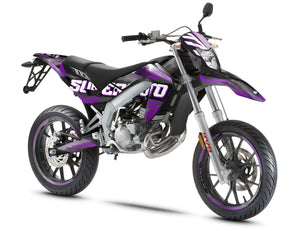 Dekor kit 50cc Magix - Kompatibel mit Aprilia SX/RX 2006-2017 an moderner Supermotorrad.