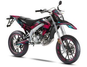 Kit pegatinas Aprilia 50 SX 2006-2017 Estilo Metálico | pegatinas para moto | personalización 50cc | armysctv