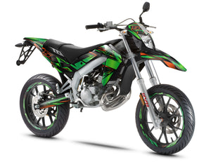 Kit pegatinas Aprilia 50 SX 2006-2017 Estilo Metálico | pegatinas para moto | personalización 50cc | armysctv