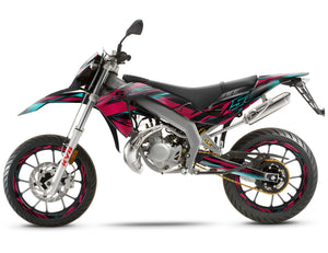Kit pegatinas Aprilia 50 SX 2006-2017 Estilo Metálico | pegatinas para moto | personalización 50cc | armysctv