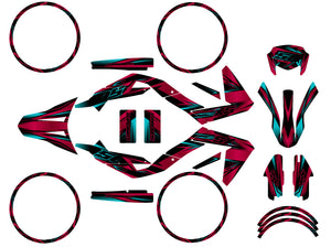 Kit pegatinas Aprilia 50 SX 2006-2017 Estilo Metálico | pegatinas para moto | personalización 50cc | armysctv