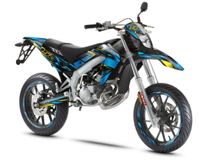 Kit pegatinas Aprilia 50 SX 2006-2017 Estilo Metálico | pegatinas para moto | personalización 50cc | armysctv