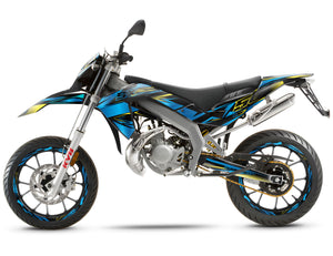 Kit pegatinas Aprilia 50 SX 2006-2017 Estilo Metálico | pegatinas para moto | personalización 50cc | armysctv