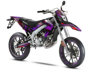 Kit pegatinas Aprilia 50 SX 2006-2017 Estilo Metálico | pegatinas para moto | personalización 50cc | armysctv