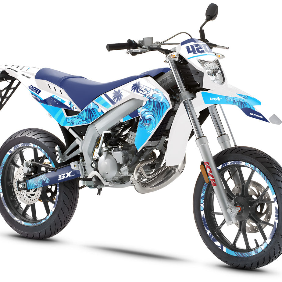 Kit pegatinas Aprilia 50 SX 2006-2017 Oceans | pegatinas para moto | personalización 50cc | armysctv