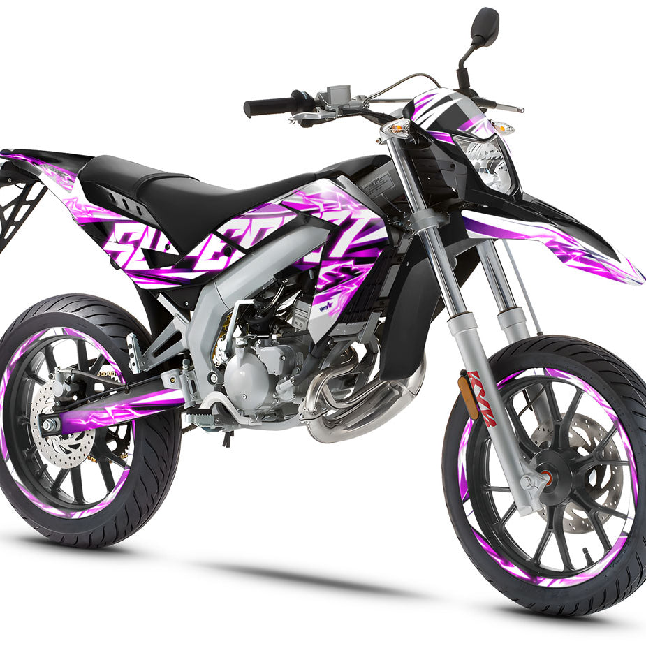 Kit pegatinas 50cc Shaker - Compatible con Aprilia SX/RX 2006-2017 en moto con diseño dinámico.