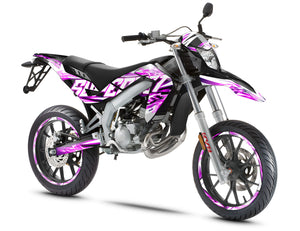 Dekor kit 50cc Shaker - Kompatibel mit Aprilia SX/RX 2006-2017 bei Motorrädern mit dynamischem Design.