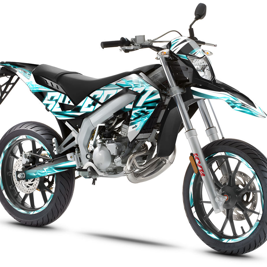Kit pegatinas 50cc Shaker - Compatible con Aprilia SX/RX 2006-2017 para motocicleta con diseño enérgico