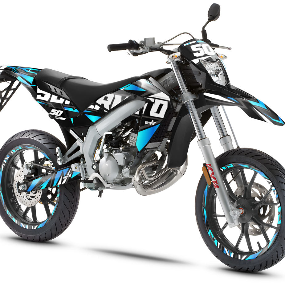 Kit pegatinas Aprilia 50 SX 2006-2017 Visión | pegatinas para moto | personalización 50cc | armysctv