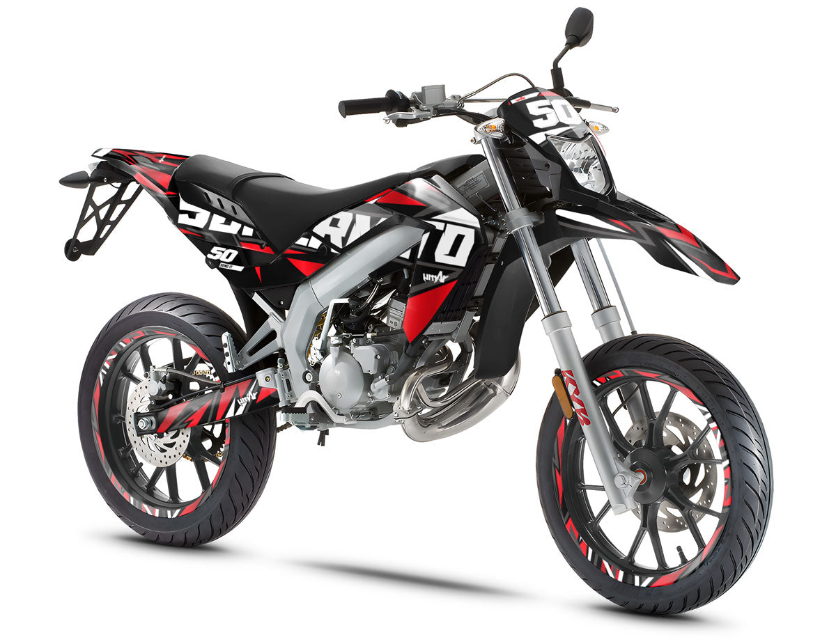 Kit pegatinas Aprilia 50 SX 2006-2017 Visión | pegatinas para moto | personalización 50cc | armysctv
